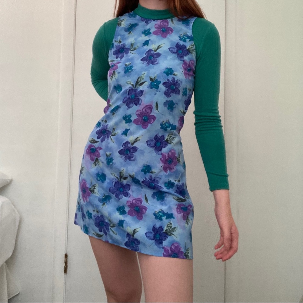90s Floral Mini Dress
